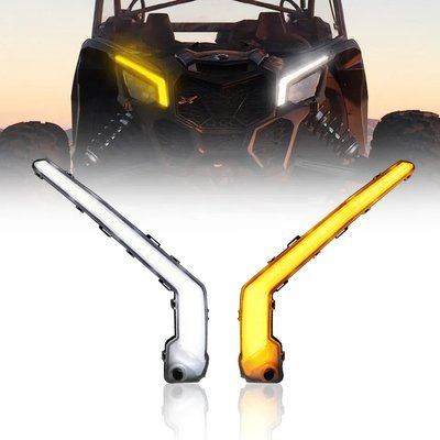 Дневные ходовые огни, габариты передние с поворотником для BRP Can-Am Maverick X3/Maverick Sport/Maverick Trail, ATV22 замена 710004994, 710004995 ATV22-CANX3-DXO-TURN фото