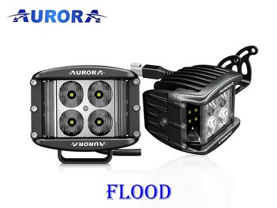 Aurora ALO-2-E4E15D1 LED фара (2шт.) 10см 40W – ближнього світла, світлодіодна квадратна з боковим засвіченням ALO-2-E4E15D1-PAIR-H фото