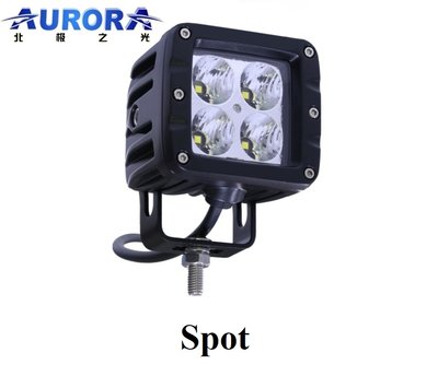 Aurora ALO-D2-2-P4T LED фара (2шт.) 8,2см 40W – дальнього світла, світлодіодна квадратна ALO-D2-2-P4T-PAIR-H фото