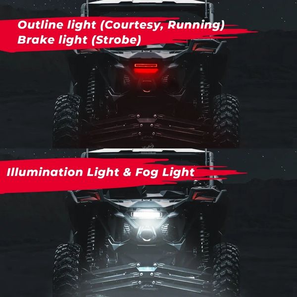 Cтоп-сигнал, габаритні вогні та світло на задній хід для BRP Can-Am Maverick X3 ATV22-CANX3-C3-STOP фото